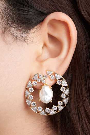 Mozaati Gold Plated Orion Earrings Online at Aza Fashions Mozaati_Gold Plated Orion Earrings _Online_at_Aza_Fashions