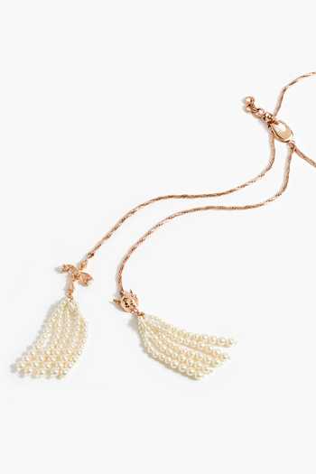 Outhouse_Ivory Wild Pearl Cascade Necklace _Online_at_Aza_Fashions