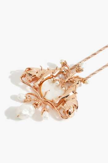 Outhouse Wild Pearl Cascade Necklace