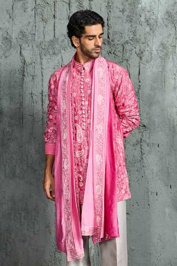 Sarab Khanijou Gulnaar Floral Embroidered Kurta Set 