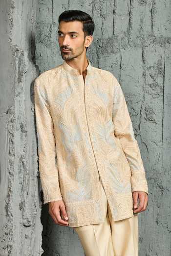 Sarab Khanijou Oasis Embroidered Short Kurta Set 