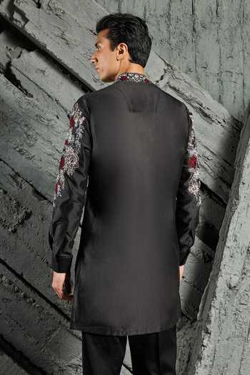 Sarab Khanijou Night Bloom Embroidered Kurta Set 