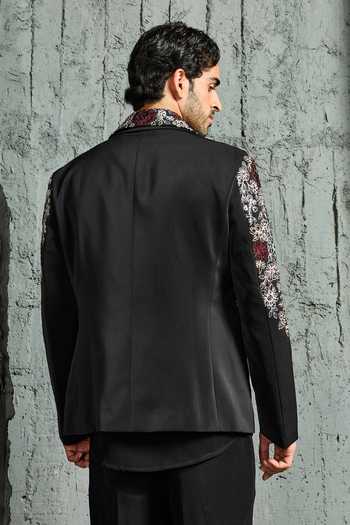 Sarab Khanijou Night Bloom Embroidered Jacket & Trouser Set 
