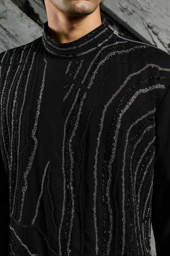 Buy Sarab Khanijou Black Nocturne Glam Embroidered Kurta Set Online at Aza Fashions Buy_Sarab Khanijou_Black Nocturne Glam Embroidered Kurta Set _Online_at_Aza_Fashions