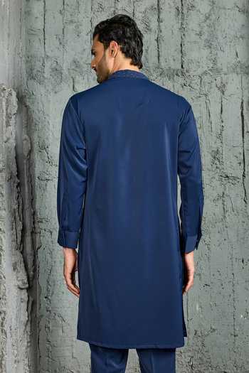 Sarab Khanijou Jashn Neel Cutdana Embroidered Kurta Set 