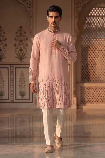 Prateek Munjal Embroidered Kurta Pant Set 