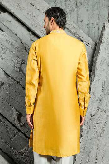 Sarab Khanijou Marigold Dream Embroidered Kurta Set 
