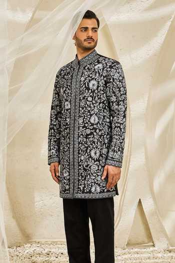 Sarab Khanijou Shadowline Embroidered Kurta Set 