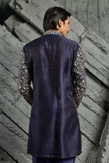 Sarab Khanijou Blue Radiance Embroidered Kurta Set 