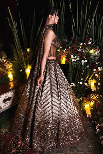Amaltas Couture Embellished Corset Lehenga Set 