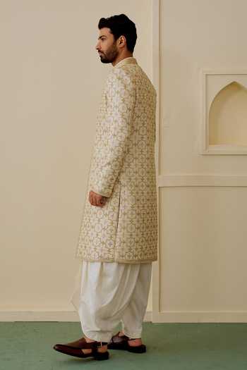 Gopi Vaid Yash Embroidered Sherwani & Kurta Set 