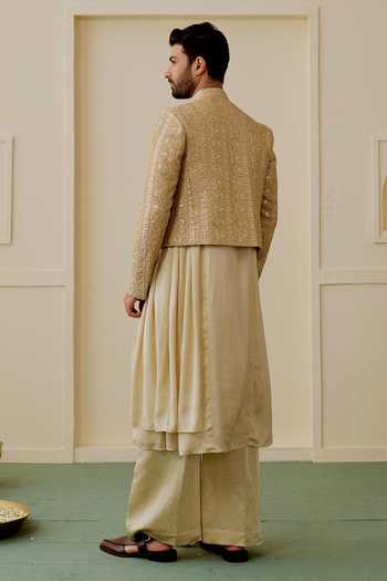 Gopi Vaid Varun Embroidered Jacket & Kurta Set 