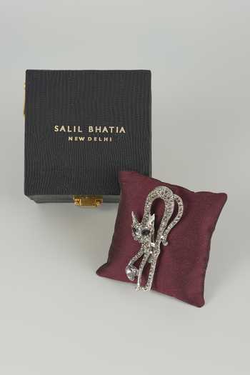 Salil Bhatia Mystic Cat Embellished Brooch 