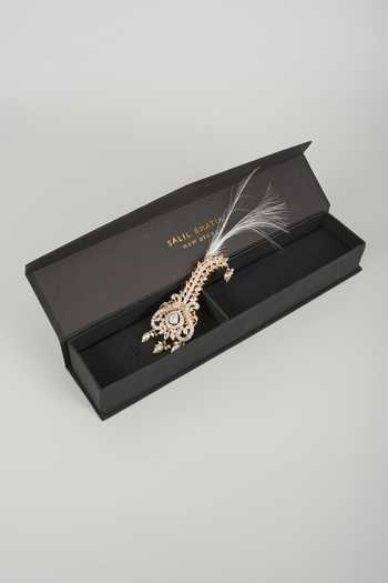 Salil Bhatia Pearl Embellished Feather Kalangi
