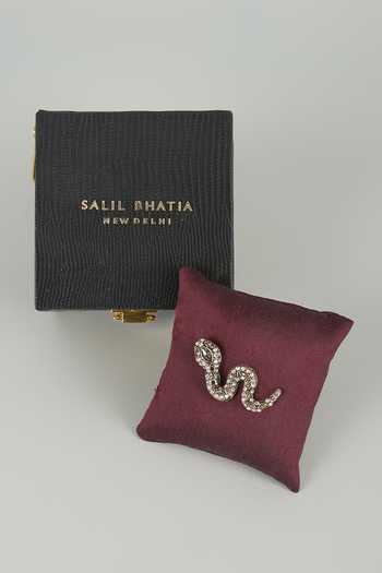 Salil Bhatia Serpent Embellished Brooch 