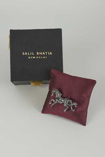 Salil Bhatia Dark Horse Embellished Brooch 