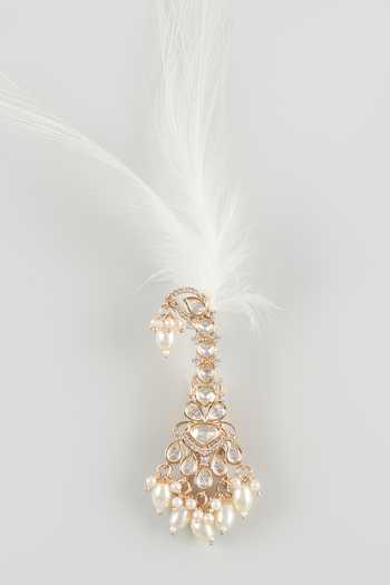 Salil Bhatia Pearl Embellished Feather Kalangi