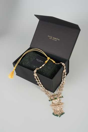 Salil Bhatia Imperial Elephant Handmade Pendant Necklace 