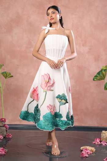 Ozeqo Nara Printed Skirt With Corset
