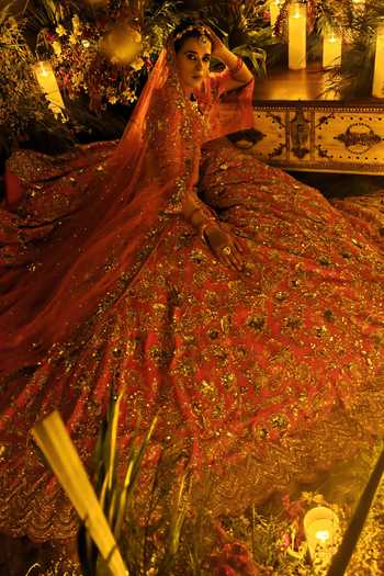 Buy Amaltas Couture Red Silk, Organza, Net Sweetheart Neck Swarovski Embellished Bridal Lehenga Set Online at Aza Fashions Buy_Amaltas Couture_Red Silk, Organza, Net Sweetheart Neck Swarovski Embellished Bridal Lehenga Set _Online_at_Aza_Fashions