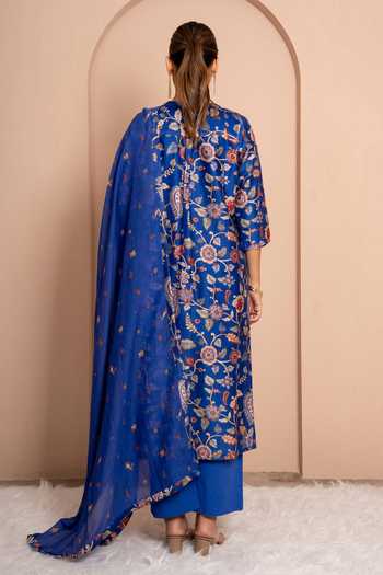 Kameez Garden Digital Print Chanderi Kurta Set