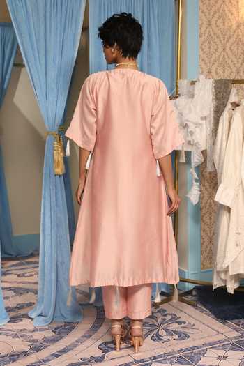 Midushi Bajoria Silk Chanderi Kurta & Pant Set 