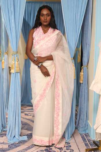 Midushi Bajoria Hand Work Saree With Blouse 