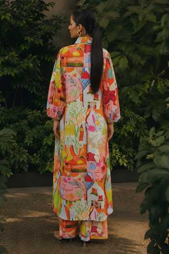 Poppi Printed Kurta & Pant Set 