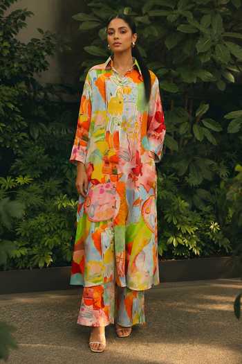 Poppi Printed Kurta & Pant Set 