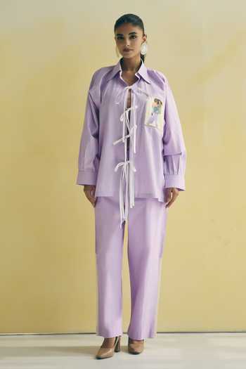 Meher By Islie Oversized Shirt & Trouser Set 