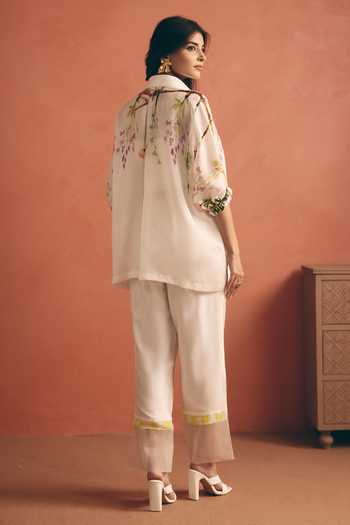 Meher By Islie Embroidered Top & Pant Set 