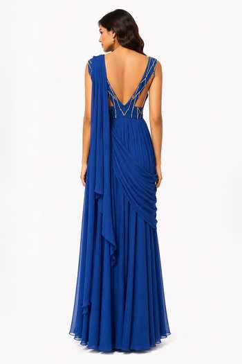 Nivedita Saboo Draped Saree Gown 