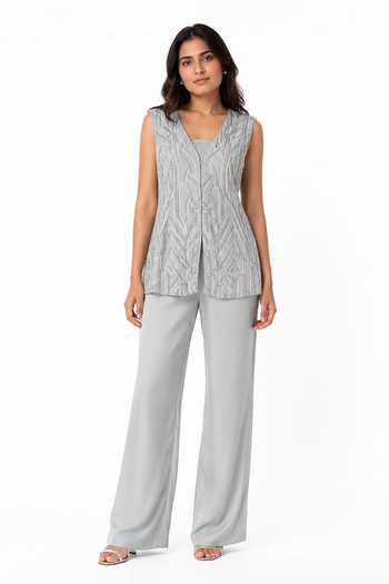 Nivedita Saboo Embroidered Top & Pant Set 