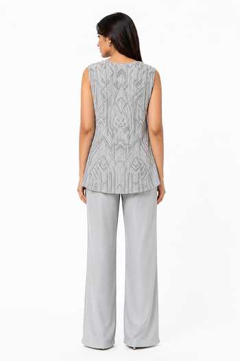 Nivedita Saboo Embroidered Top & Pant Set 