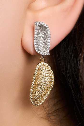 Mozaati Curve Gold Earrings 