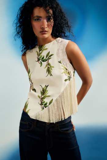 Shriya Som Botanical Print Top 