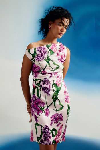 Shriya Som Off Shoulder Printed Dress 
