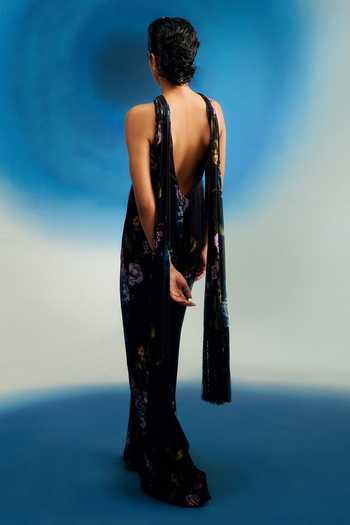 Shriya Som Printed Scarf Jumpsuit 