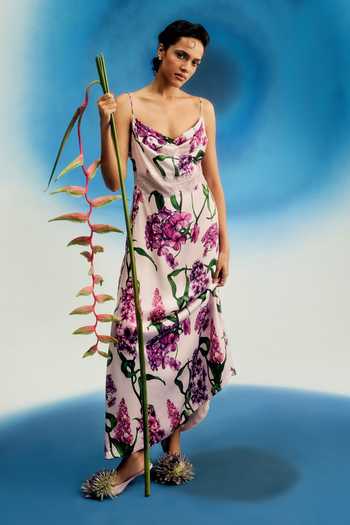 Shriya Som Cowl Printed Dress