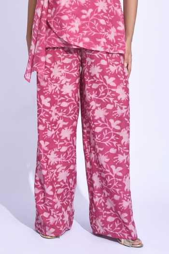 Shop JAYATI GOENKA Wine Chanderi Silk One Shoulder Sangria Top Set Online at Aza Fashions Shop_JAYATI GOENKA_Wine Chanderi Silk One Shoulder Sangria Top Set _Online_at_Aza_Fashions
