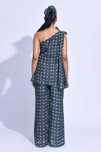 JAYATI GOENKA Kala Tama One Shoulder Top Set 