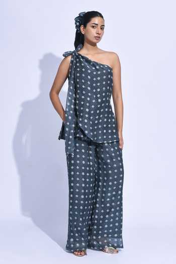 JAYATI GOENKA Kala Tama One Shoulder Top Set 