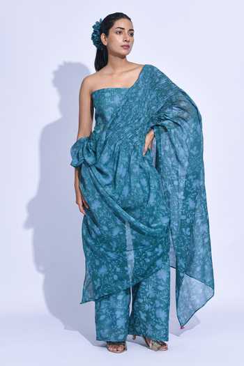 JAYATI GOENKA Dissected Printed Corset Trouser Set 