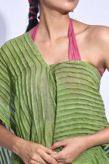 Shop JAYATI GOENKA Green Chanderi Silk Nami Heena Tama Saree Online at Aza Fashions Shop_JAYATI GOENKA_Green Chanderi Silk Nami Heena Tama Saree _Online_at_Aza_Fashions
