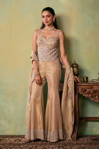 Seema Thukral Shiloh Hand Work Embellished Choli & Pant Set