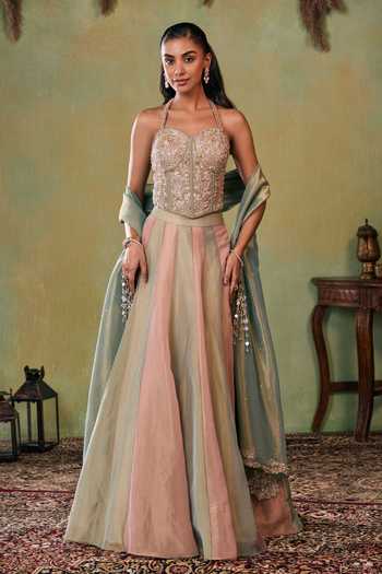 Seema Thukral Delilah Tissue Lehenga Set
