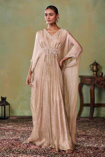 Seema Thukral Zuri Hand Work Aari Embellished Kaftan