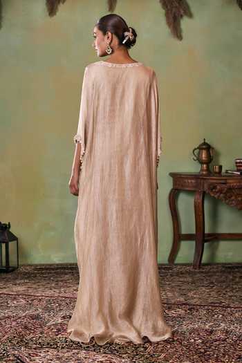 Seema Thukral Zuri Hand Work Aari Embellished Kaftan