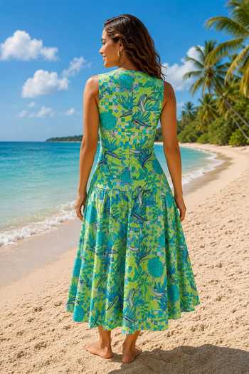 Surabhi Arya Tropical Print Skirt Set 