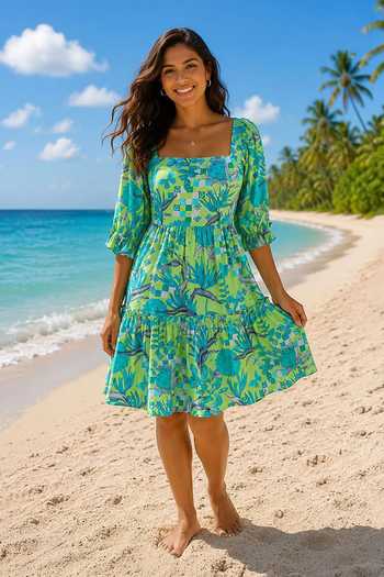 Surabhi Arya Printed Midi Dress 